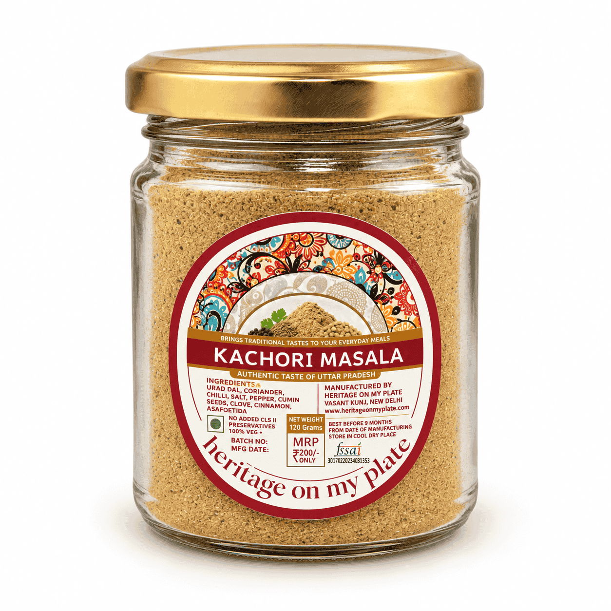 Kachori Masala Heritage Spice Jar