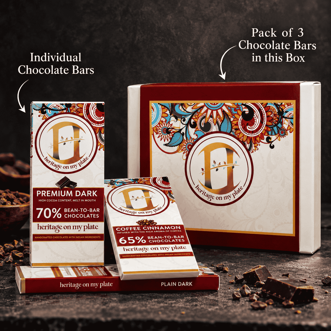 Pack of 3 Chocolate Bars - Image 4